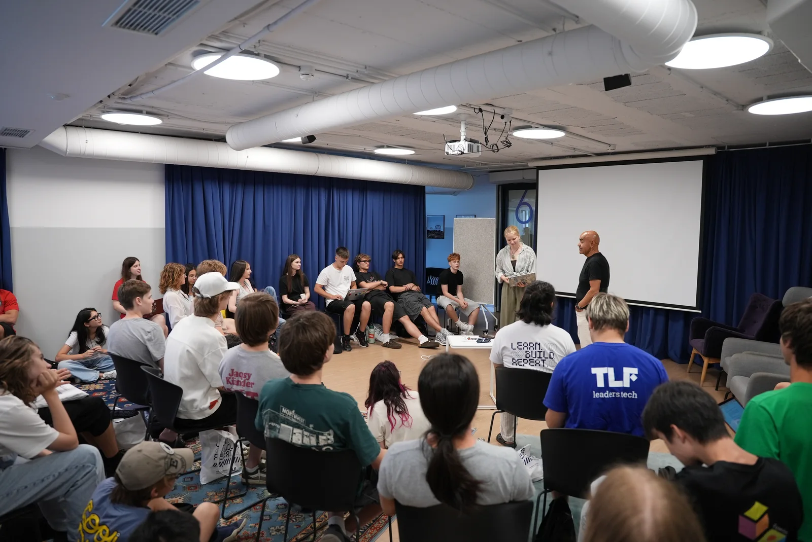 A masterclass with the students at Barcelona Camp