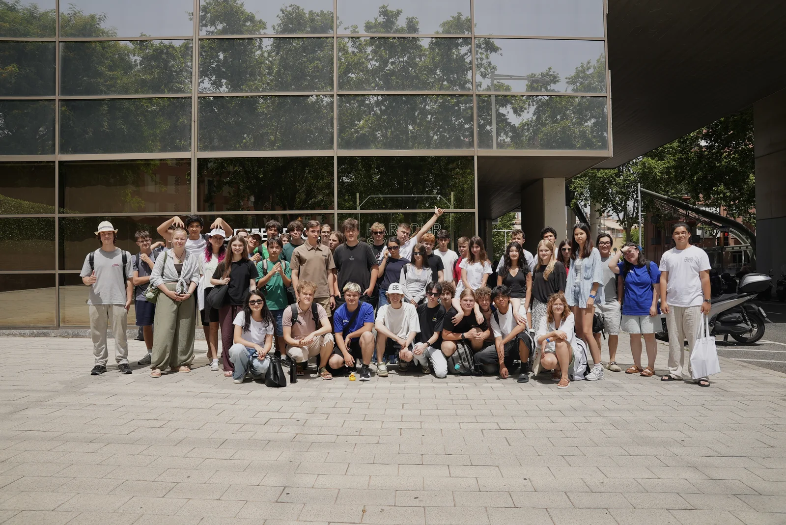 Barcelona Camp participants together outside